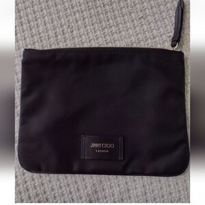 Jimmy Choo Cosmetic satin like pouch NWT authentic